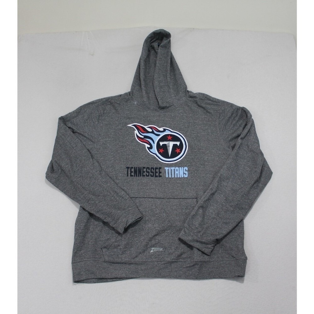 NFL Team Apparel Tennessee Titans Hoodie Mens XL Gray Good Graphic Camo Hood